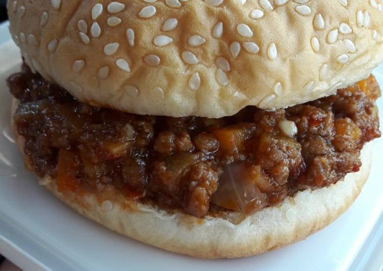 Sloppy Joe Burger (bumbu unik untuk daging giling! Lain drpd yg lain 😄)