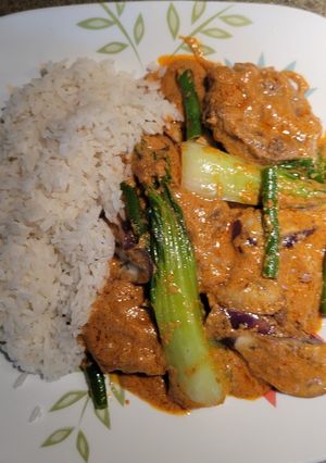A picture of Spicy Kare-Kare.