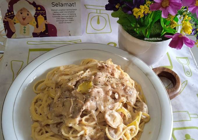 Resep Creamy Mushroom Pasta Oleh Rika Erviana Cookpad