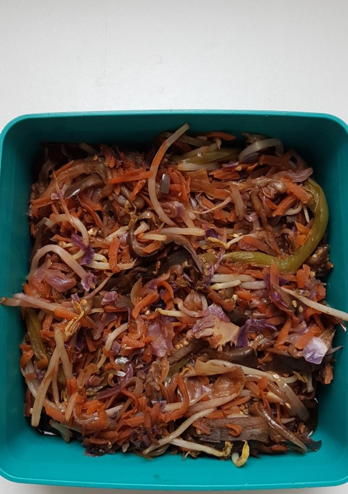 Una foto de Ensalada de verduras calientes