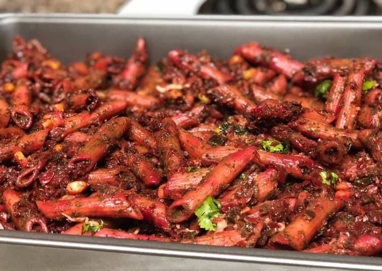 Baked Red lentil pasta with white sauce Baked Red lentil pasta with white sauce