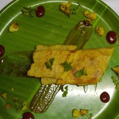 Stuffed Moong dal chilla A picture of Stuffed Moong dal chilla.