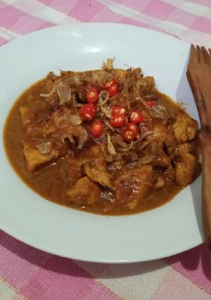 Foto resep Sate ayam goreng.