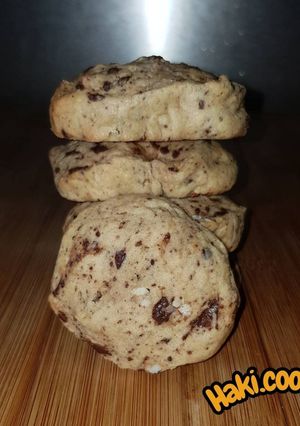 Une photo de Cookies chocolat / amande