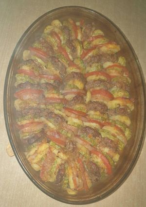 صورة لوصفة صينية خضار باللحم المفروم
