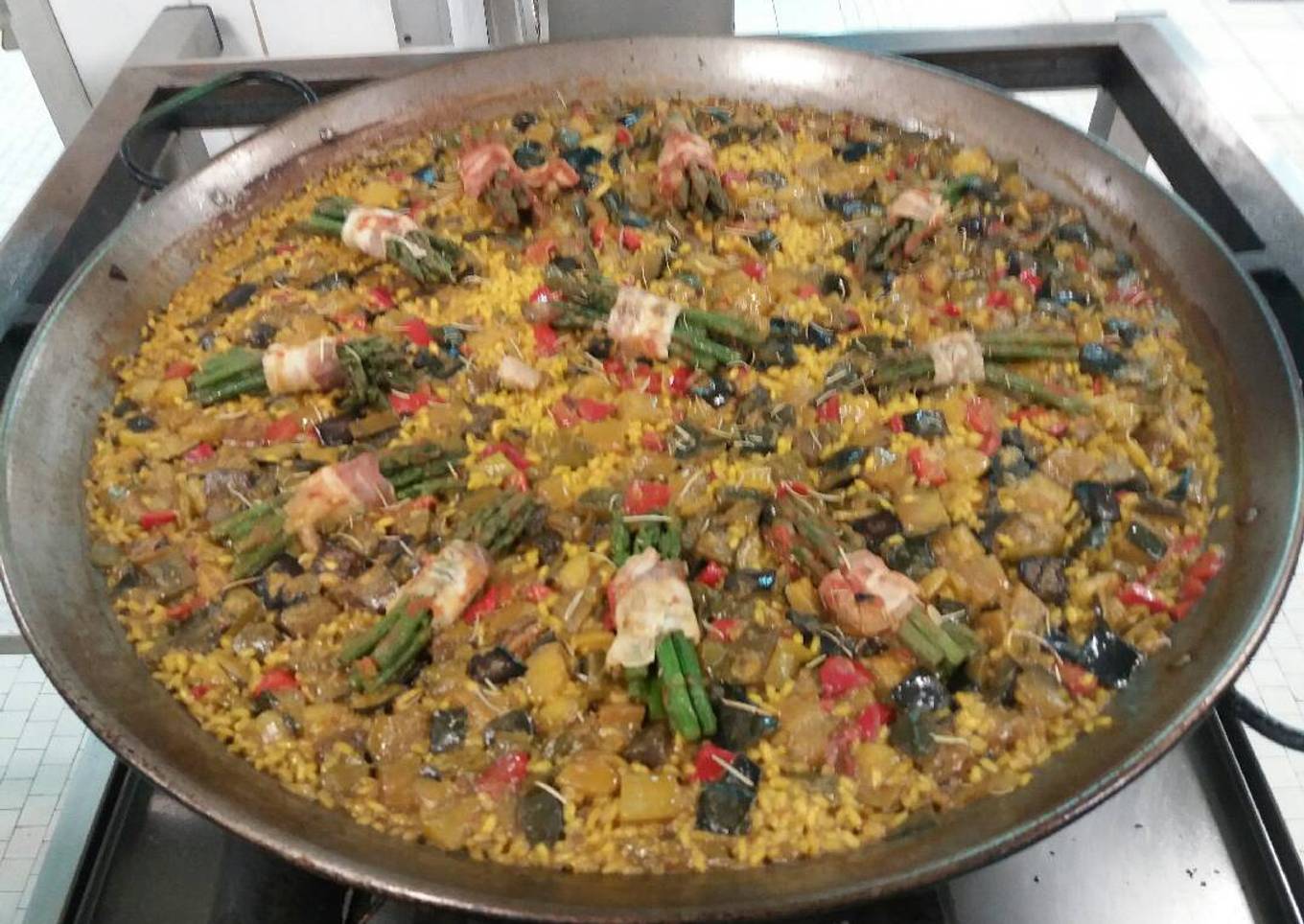 Paella de verduras😋