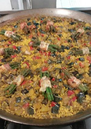 Una foto de Paella de verduras😋