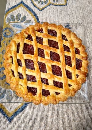 Una foto de Pastafrola de membrillo