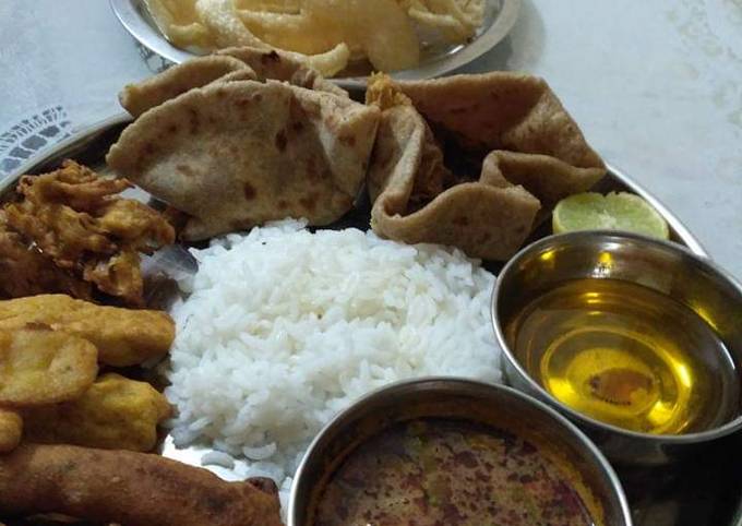 Steps to Prepare Original Special Maharashtraian Thali for List of Recipe