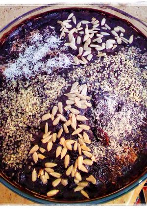 عکسی از دستور کیک خیس شکلاتی⁦💖