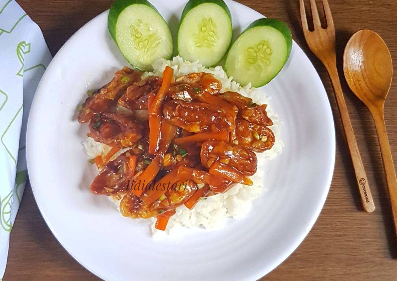Nasi Bistik Sosis