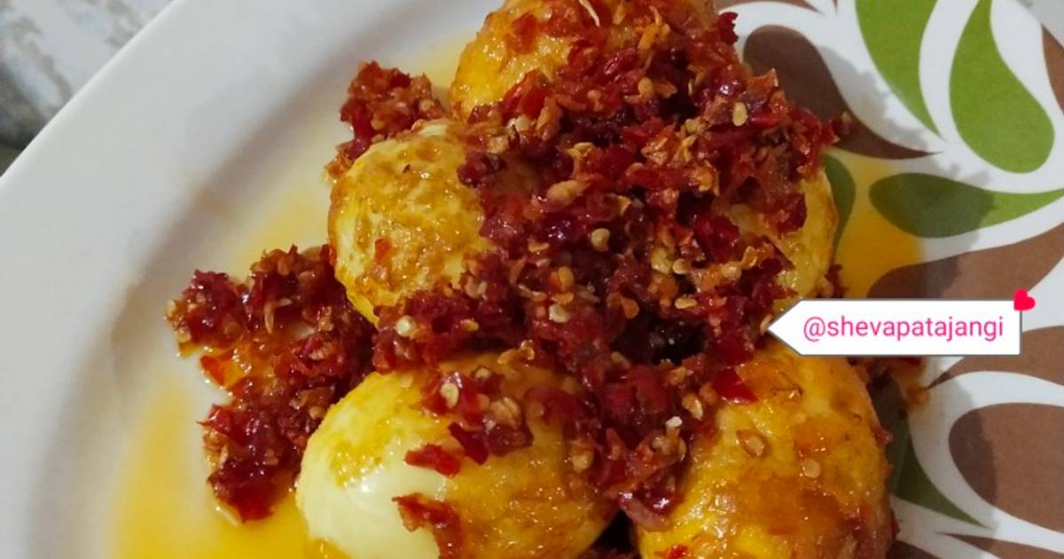 Resep Telur Balado Pedas Manis Oleh Sheva Patajangi Cookpad