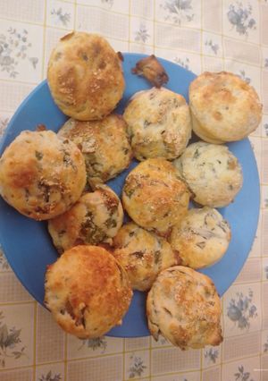 Una foto de Muffins de acelga y queso