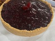 Una foto de cheesecake mascarpone sin horno