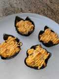 Salmon sushi cups
