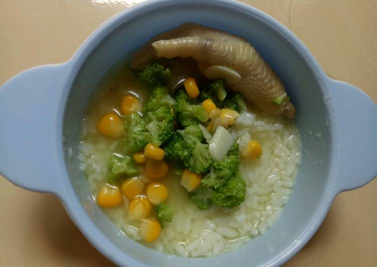 MPASI 1th : Sup Ceker Brokoli Jagung