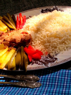 عکسی از دستور پلو به همراه تن ماهی(ایده تزئین)