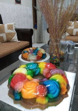 Foto resep Puding kaca mawar