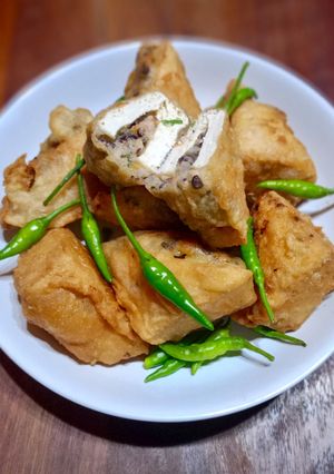 Foto resep Tahu Isi Ayam Jamur Wortel Ala Dimsum