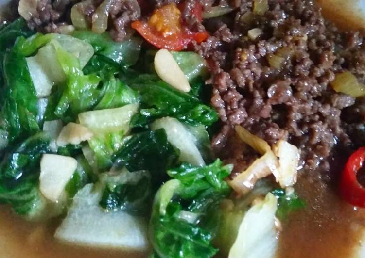 Bumbu Tumis sayur daging cincang | Resep Membuat Tumis sayur daging cincang Yang Enak dan Simpel