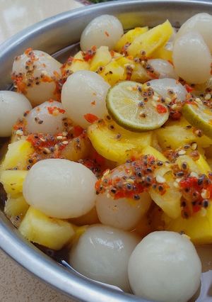 Foto resep Asinan Buah Nanas Rambutan