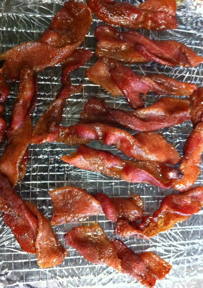 A picture of Caramelized Bacon.