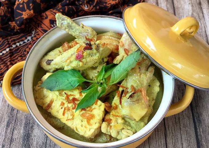 Resep: Opor Ayam Kuning + Tempe Kekinian