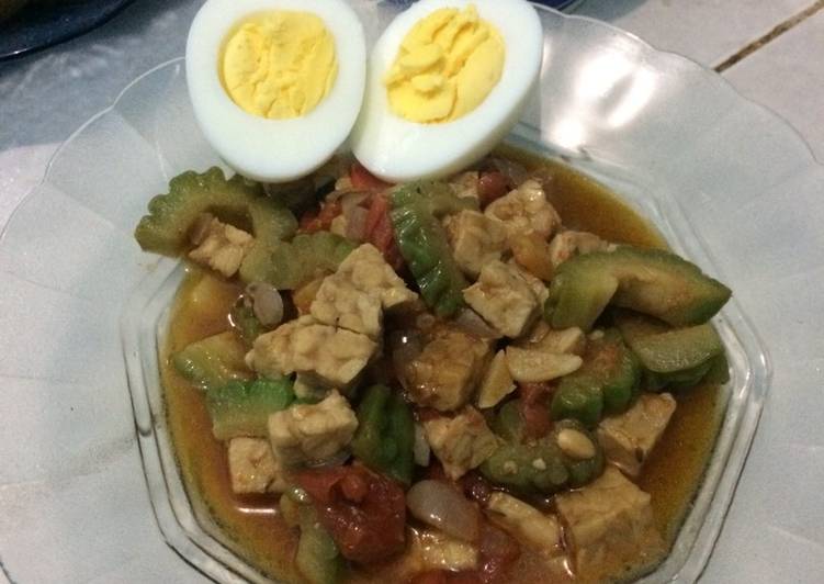 Tumis pare dan tempe