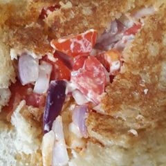 A picture of Tawa roasted Sandwich with mayonnaise.