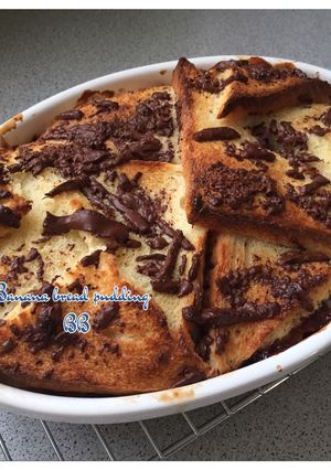 Foto resep Pudding pisang-roti