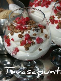 Una foto de Muesli yogur