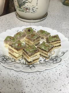 عکسی از دستور شیرینی خامه ای بدون فر