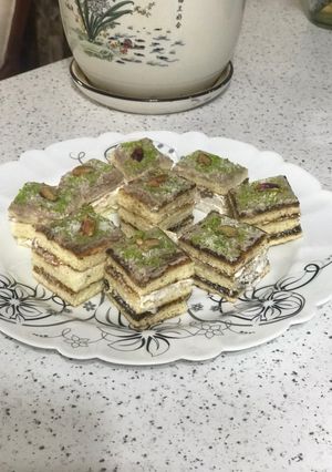 عکسی از دستور شیرینی خامه ای بدون فر