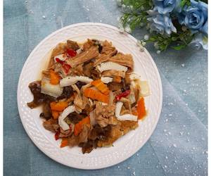 Resep mudah Tumisan basah Tauki Vegan Lezat Mantap