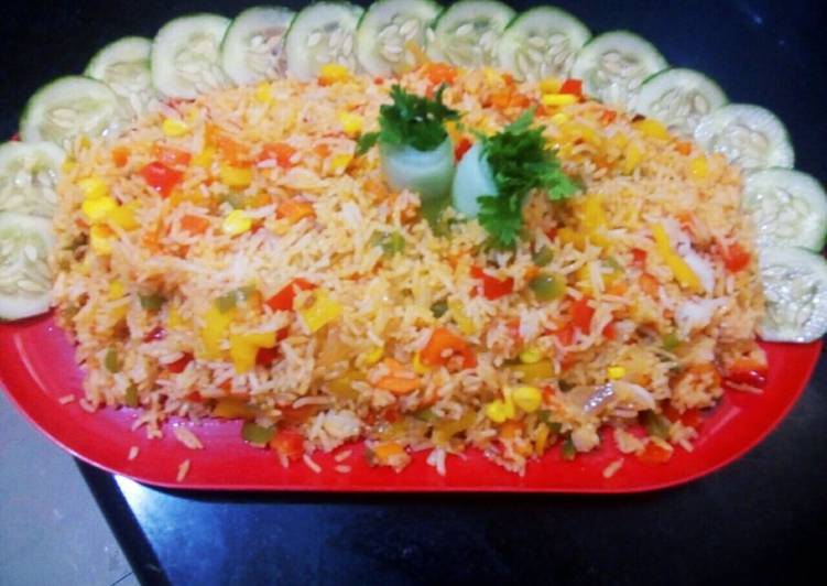 How to Prepare Appetizing Veggies fried rice