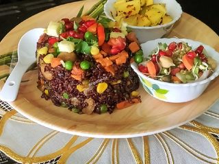 Fried Black Rice