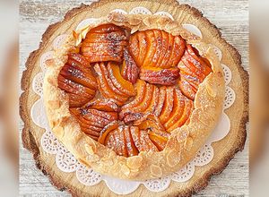 Une photo de Tarte rustique aux abricots
