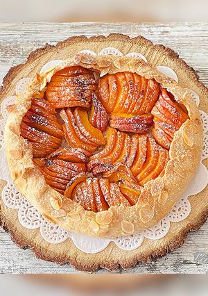 Une photo de Tarte rustique aux abricots