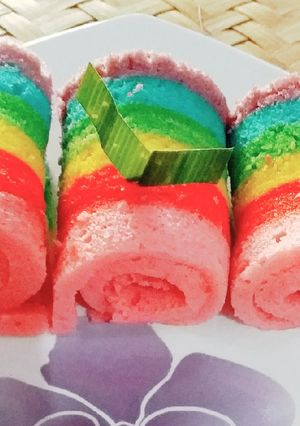Foto resep Bolu Gulung Pelangi Mini