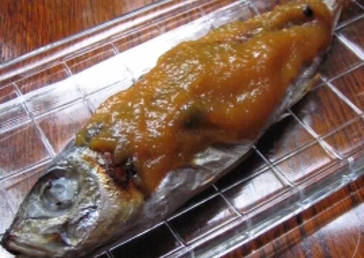 Simple Way to Prepare Award-winning Grilled horse mackerel with sweet miso