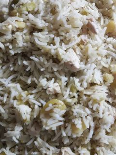 صورة لوصفة رز باقلاء على طريقتي