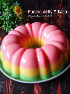 Foto resep Puding Jelly 3 Rasa