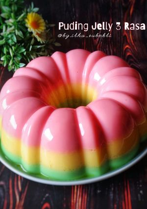 Foto resep Puding Jelly 3 Rasa