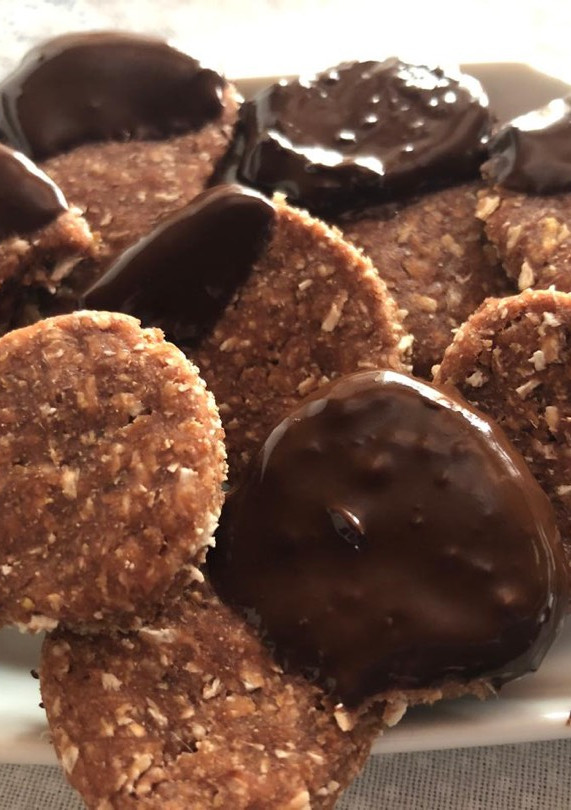 Una foto de Galletitas de coco y centeno sin azúcar apto diabéticos