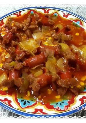 Foto resep Sosis asam manis pelangi