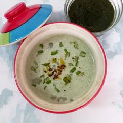 A picture of Mint Raita.