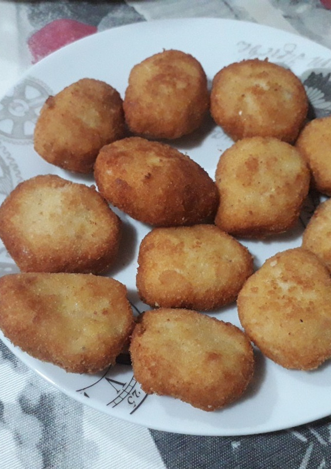 Una foto de Nuggets de pollo caseros