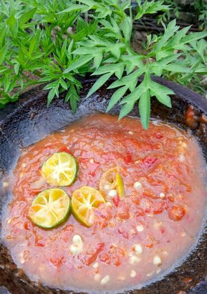 Foto resep Sambal terasi jeruk limau