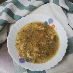 A picture of Mushroom soup.