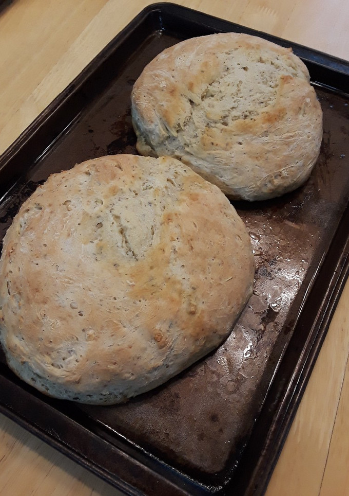 A picture of Rustic Garlic Herb Bread.